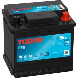 Batería TUDOR TL550 12V 55Ah 480A EFB